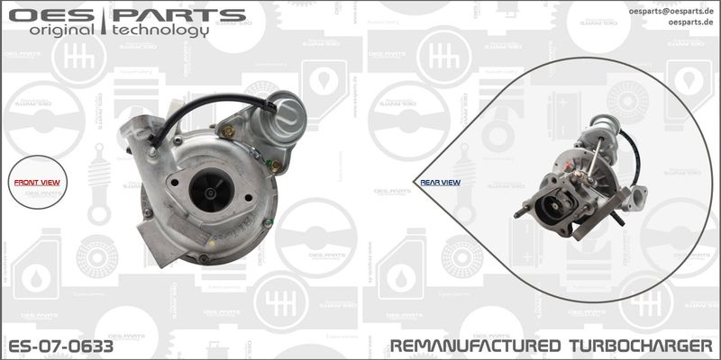 OES PARTS kompresorius, įkrovimo sistema ES-07-0633